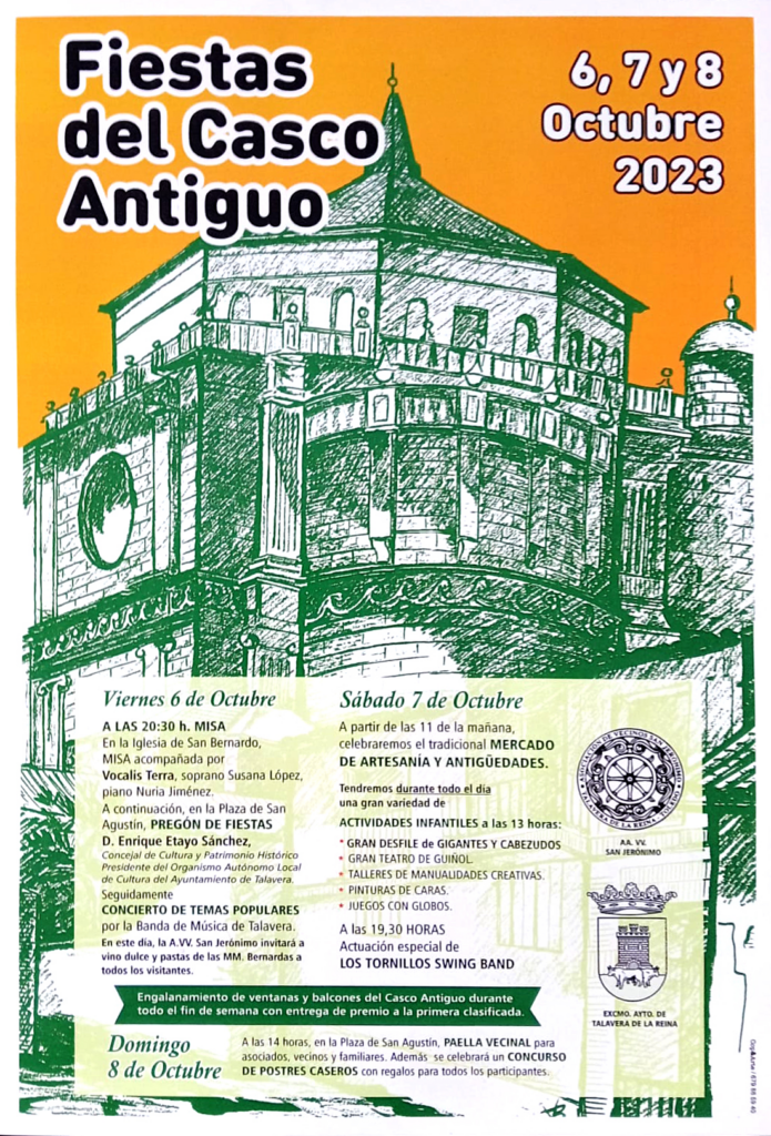 Cartel de fiestas del casco antiguo 2023