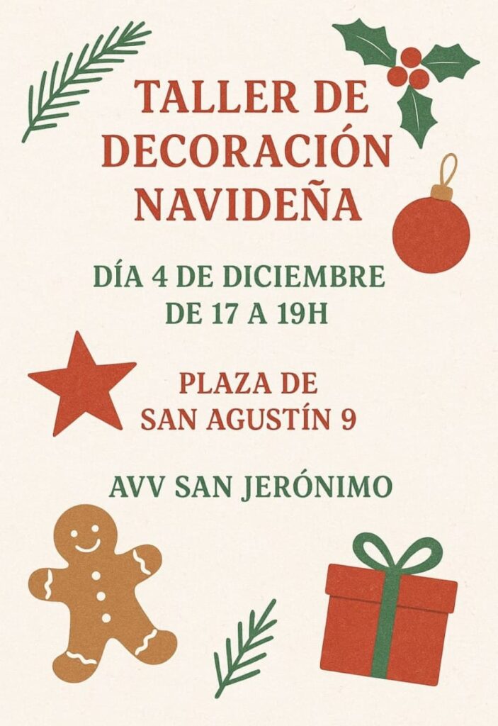 Taller decoración navideña