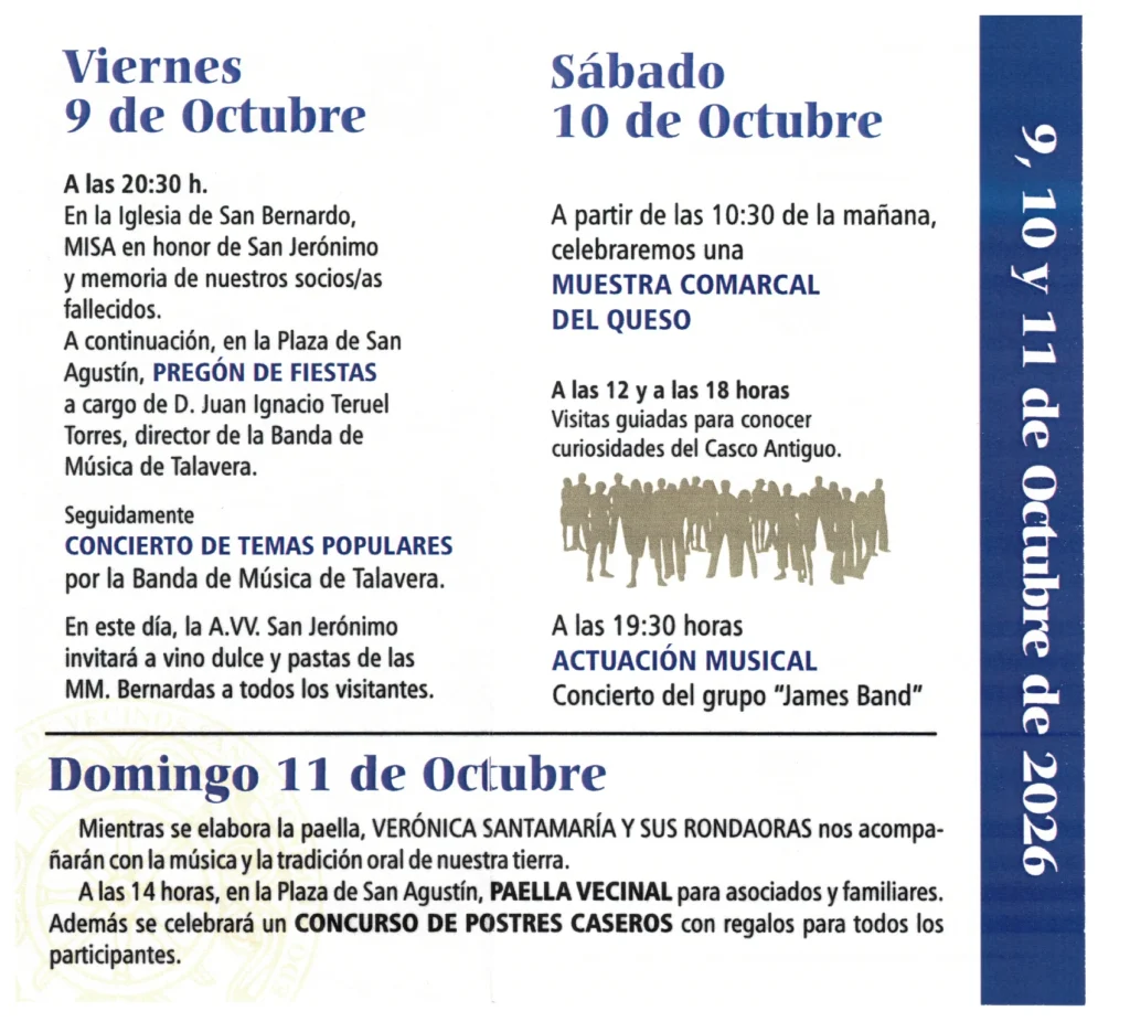 Fiestas Casco Antiguo Talavera 2026